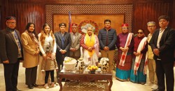 प्रधानमन्त्री कार्कीसँग घेदुङको प्रतिनिधिमण्डल भेट