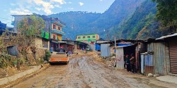  बेनी–रणवाङ–दरवाङ सडक स्तरोन्नति हुँदै