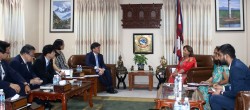 परराष्ट्रमन्त्रीसँग जापानी संसदीय प्रतिनिधिमण्डलको शिष्टाचार भेट