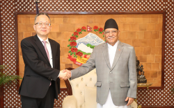 प्रधानमन्त्रीसँग एडिबीका उपाध्यक्षको शिष्टाचार भेट