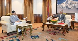 राष्ट्रपति पौडेलसँग सभामुख घिमिरेको भेटवार्ता