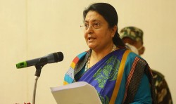 नेपाल समावेशी लोकतन्त्र संस्थागत गर्ने मार्गमा छ :राष्ट्रपति