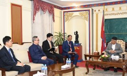 राष्ट्रपति पौडेलसँग चिनियाँ राजदूतको बिदाइ भेट