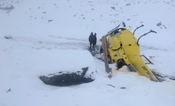 सगरमाथा आधार शिविर नजिक लोबेचेमा अल्टिच्युड एयरको हेलिकप्टर दुर्घटना, पाइलट सकुशल