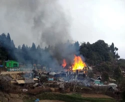 बाँके  नरैनापुर आगलागीबाट ५० लाखको क्षति