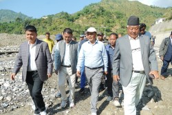 क्षतिग्रस्त बीपी राजमार्ग छिट्टै सञ्चालनमा ल्याउन मन्त्री घिसिङको निर्देशन