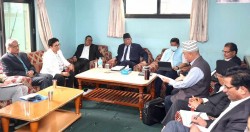 विधान सम्मेलनअघि प्रज्ञा भवनमा माओवादी केन्द्रको पदाधिकारी बैठक