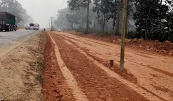 नारायणगढ-बुटवल सडक विस्तार: मासिए वरपिपलका चौतारा, भत्किए प्रतिक्षालय