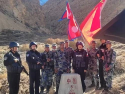 नेपाल–चीन सुरक्षाकर्मीद्वारा सीमा क्षेत्रमा संयुक्त अनुगमन