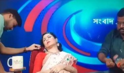 समाचार पढ्दा पढ्दै न्युज एंकर अचानक बेहोस भएपछि‍‍….