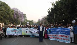 आज विश्व प्रेस स्वतन्त्रता दिवस: नेपाल पत्रकार महासंघको प्रभातफेरी
