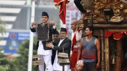 दुई वर्षपछि धुमधामका साथ मनाइयो भोटो देखाउने जात्रा