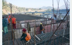 चार लेनको मादी पुल निर्माण अन्तिम चरणमा
