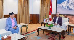 राष्ट्रपतिसँग राष्ट्रियसभाका अध्यक्षको भेट