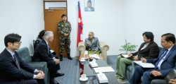 प्रधानमन्त्री कार्कीसँग जापानी राजदूतको शिष्टाचार भेट