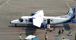 रारा विमानस्थलमा जहाजले ठक्कर दिँदा कर्मचारी घाइते