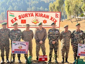 नेपाली सेना र भारतीय सेनाबीचको संयुक्त सैन्य अभ्यास ‘सूर्य किरण–१९’ सम्पन्न