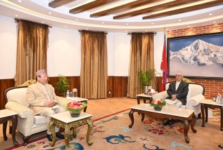 राष्ट्रपति पौडेल र प्रधानन्यायाधीश राउतबीच भेट