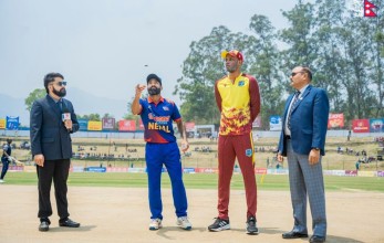 वेस्ट इन्डिजविरुद्ध नेपालले पहिला फिल्डिङ गर्दै , दीपेन्द्रसिंह कप्तान