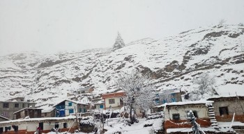 जुम्लामा हिमपातपछि जनजीवन कष्टकर, किसान खुसी