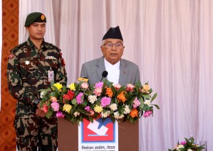  निर्वाचन लोकतन्त्रको मेरुदण्ड : राष्ट्रपति