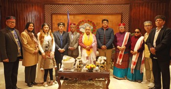 प्रधानमन्त्री कार्कीसँग घेदुङको प्रतिनिधिमण्डल भेट