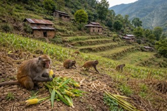 बाँदर आतंकले भोजपुरका खेत बाँझिँदै, गाउँ रित्तिँदै