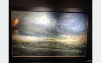 दरबारमार्गमा जलरङ माध्यममा नौलो प्रयोग