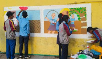 स्वास्थ्य र खेलकुदको सन्देशसहित ‘मिथिला कला’