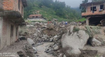 नुवाकोटमा बाढी: एक महिला बेपत्ता, एक घाइते