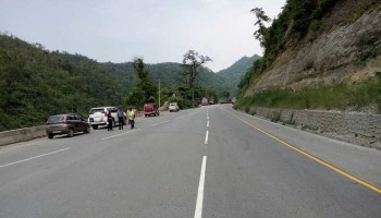 मुग्लिन-मलेखु सडकखण्ड आजदेखि रातिमा बन्द नहुने