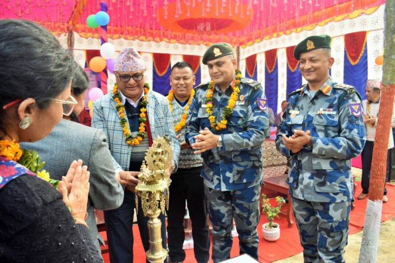 झापामा एकैदिन तीन वटा सशस्त्र प्रहरी बोर्डर आउट पोस्ट को उद्घाटन