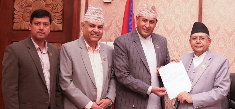 खतिवडाद्वारा राज्य व्यवस्था तथा सुशासन समिति सभापति पदबाट  राजीनामा