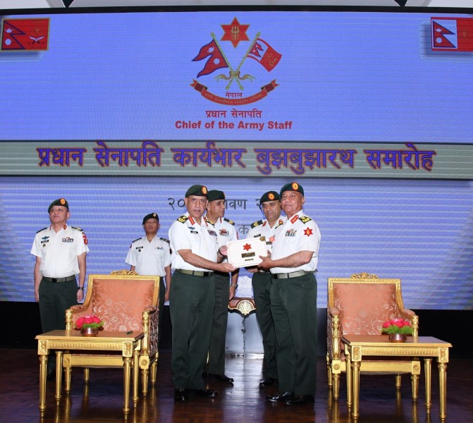 प्रधान सेनापतिको कार्यभार बुझबुझारथ