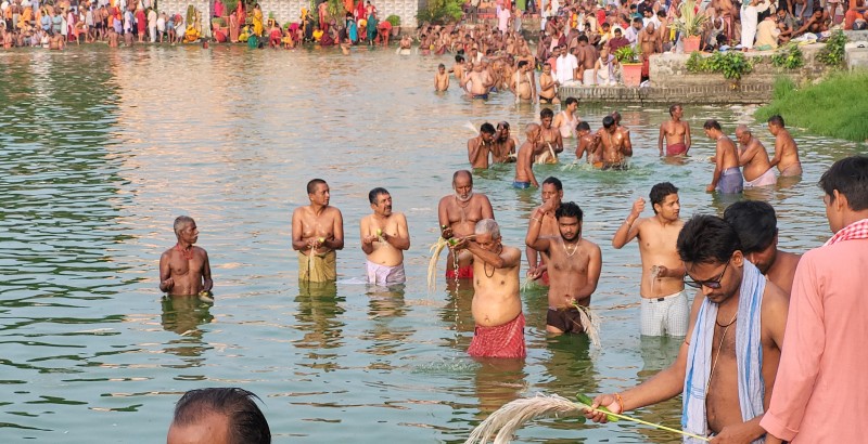 मिथिलामा भदौ पूर्णिमामा देवर्षि तर्पणसहित पितृपक्ष शुरु