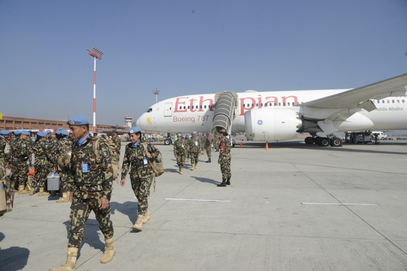 UNMISS Mission, दक्षिण सुडानमा तैनाथ नेपाली शान्ति सैनिकहरुको अदलीबदली