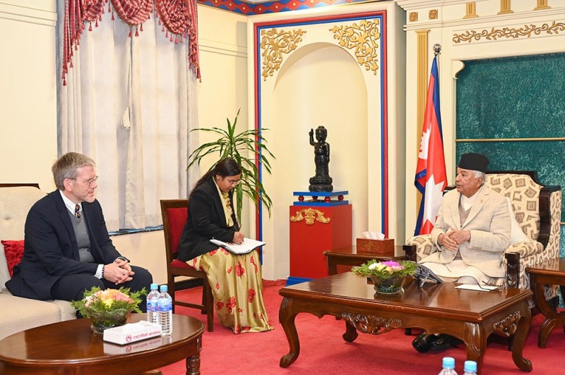 राष्ट्रपतिसँग अमेरिकी राजदूतको बिदाइ भेट