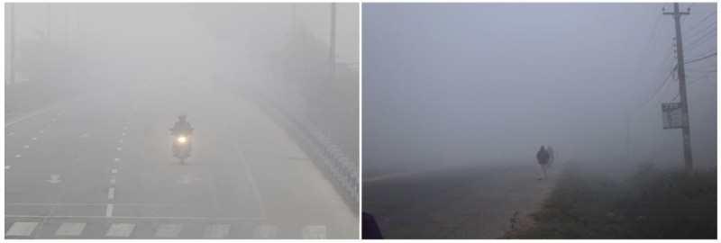 हुस्सु/कुहिरोबाट सावधानी अपनाउन अनुरोध