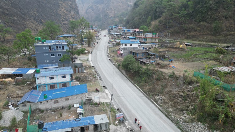 कालीगण्डकी करिडोरः तिप्ल्याङ-पोखरेबगर खण्डमा कालोपत्र