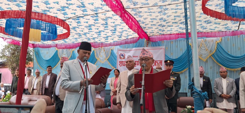 लुम्बिनी प्रदेशका मुख्यमन्त्रीसहित आठ मन्त्रीको शपथ