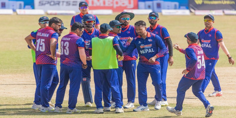 नेपाल नामिबियाविरुद्ध पहिले ब्याटिङ गर्दै: कुशल भुर्तेलसहित तीनजना नखेल्ने