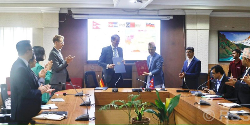 नेपाल सरकार र जर्मन सरकारबीच विभिन्न सम्झौतामा हस्ताक्षर