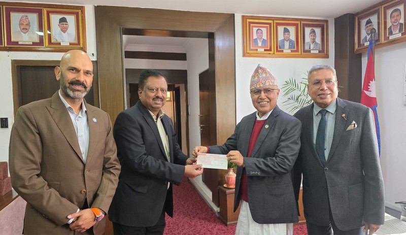 नेपाल लाइफद्वारा भौतिक पूर्वाधार पुर्ननिर्माण कोषमा रु. १ करोड ५० लाखको सहयोग