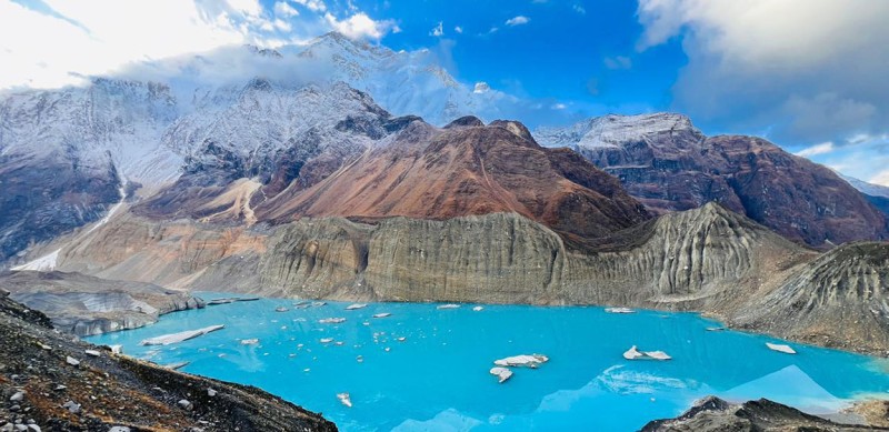 म्याग्दीको नारच्याङमा अवस्थित पञ्चकुण्ड ताल