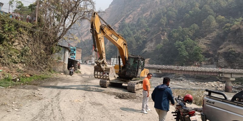 बेनीमा चक्रपथ स्तरोन्नति सुरु