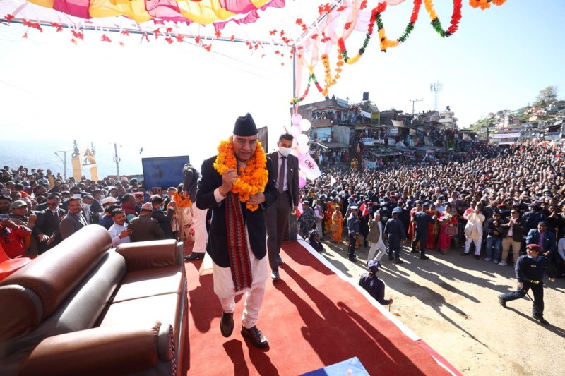 नजिकिँदै निर्वाचन: प्रधानमन्त्री एवं नेका सभापति देउवा गृह जिल्ला डडेल्धुरामा