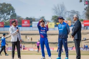 ट्वान्टी २० शृङ्खला: नामिबियाविरुद्ध टस हारेर ब्याटिङ गर्दै नेपाल