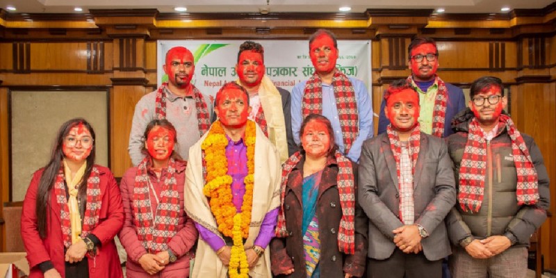 नेपाल आर्थिक पत्रकार सङ्घकाे अध्यक्षमा ढकाल निर्वाचित