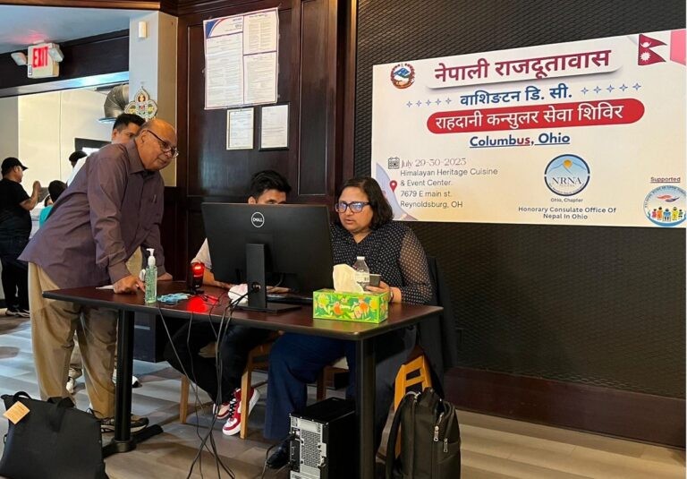 दूतावासको घुम्ती शिविरबाट सेवाग्राही लाभान्वित