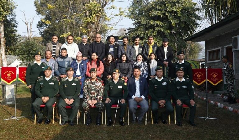 पश्चिम पृतनामा रक्षा संवाददाता अभिमुखीकरण कार्यक्रम सुरु